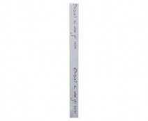 DoubleFaceSatin  Omdat ik van je hou  White/Fuchsia